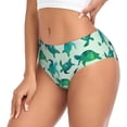 thumbnail image 2 of Balery Green Sea Turtle Ropa Interior de Algodón para Mujer con Dibujo – Braguitas Cómodas y Elásticas, Estilo Clásico-X-Large, 2 of 6