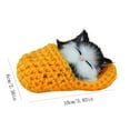 Plush Creative Sleeping Furry Realistic Decor Animals With Sound Cat