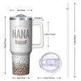 thumbnail image 2 of Unique Nana Gift for Grandma! 40oz Insulated Tumbler from Grandchildren - Best Birthday Christmas Travel Cup with Lid & Straw, Keeps Beverages Ice Cold, 2 of 5