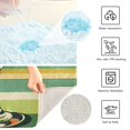 thumbnail image 3 of Yayeee Bath Rug for Bathroom Floor Non Slip Contour Fluffy Soft Absorbent Mat, 20"x24", Colorful Martini, 3 of 7