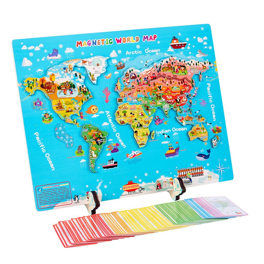 with USA Montessori Geography Material- Board Map Package 1 Set of 8 HOT Gift 