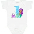 thumbnail image 3 of Inktastic First Birthday Mermaid Girls Baby Bodysuit, 3 of 5