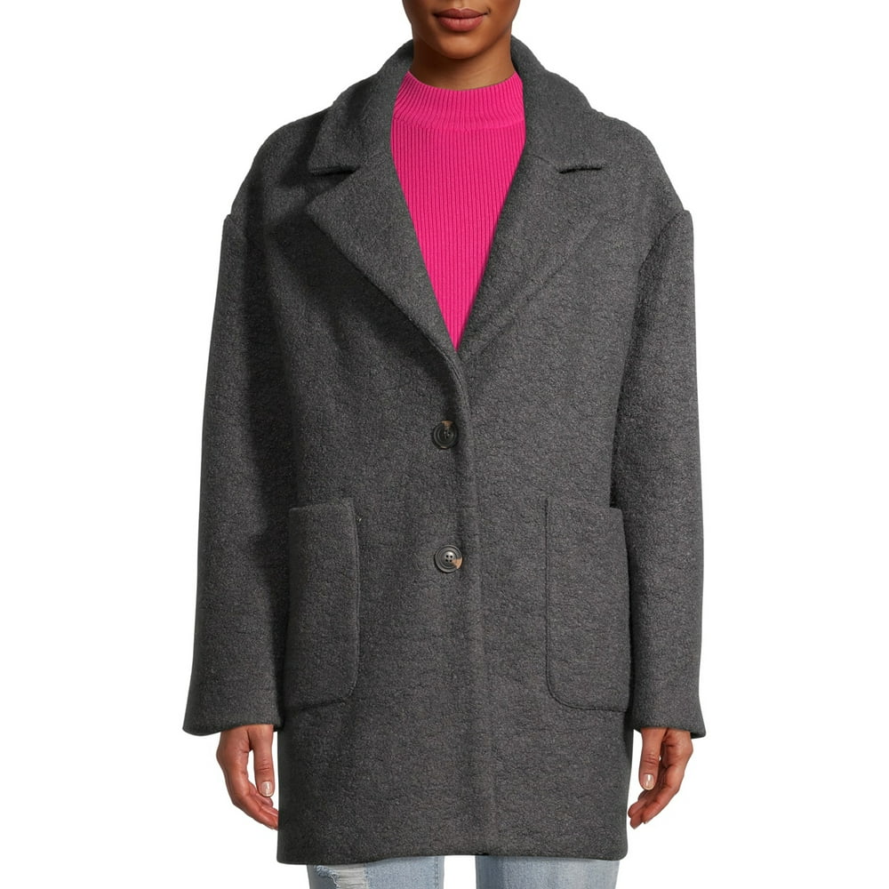 Mark Alan - Mark Alan Women's Wool Blend Single Breasted Coat - Walmart ...