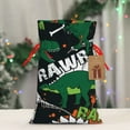 thumbnail image 4 of Fuzoiu Dinosaur Skeleton Print Christmas Gift Bag,Burlap Gift Bag with Drawstring Closure & Hang Tag,Perfect for Holidays, Birthdays, and Special Occasions-Medium, 4 of 7