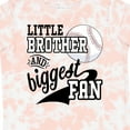 thumbnail image 4 of Inktastic Little Brother and Biggest Fan Baseball Family Fan Boys or Girls Toddler T-Shirt, 4 of 5
