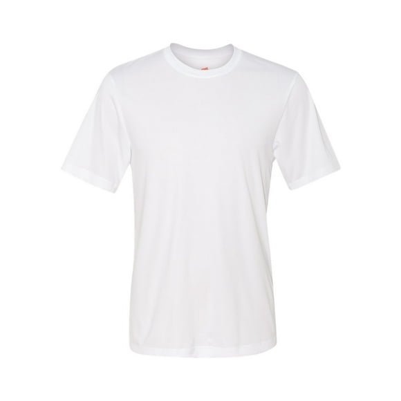Camiseta de manga corta sin etiqueta DRI DRI, Blanco 2XL Hanes Camiseta de manga corta