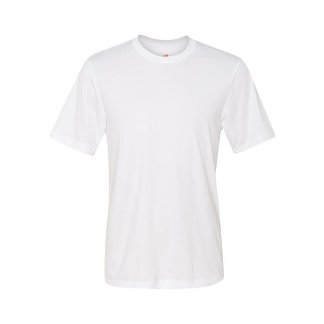 Camiseta de manga corta sin etiqueta DRI DRI, Blanco 2XL Hanes Camiseta de manga corta
