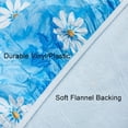 thumbnail image 4 of Round Fitted Vinyl Tablecloth with Elastic Edge 100% Waterproof Oil Proof PVC Table Cloth Wipe Clean Table Cover for Indoor and Outdoor, Daisy, 36"- 44", 4 of 6