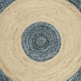 thumbnail image 5 of SAFAVIEH Cape Cod Keeleigh Braided Area Rug, 5' x 5' Round, Ivory/Denim, 5 of 5
