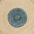 thumbnail image 5 of SAFAVIEH Cape Cod Keeleigh Braided Area Rug, 8' x 8' Round, Ivory/Denim, 5 of 6