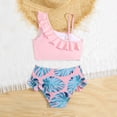 thumbnail image 4 of Vestido de Fiesta de Navidad de Niñas Estilo de Baño Dividido con Volantes Y Correas para el Verano, Traje de Baño Lindo con Poliéster Suave para Diversión Seca Y de Moda, 4 of 7