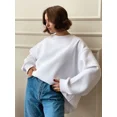 thumbnail image 3 of Sudadera con capucha holgada de cuello redondo para mujer en Europa y América Otoño/Invierno 2024 Sudadera con capucha de polar de gran tamaño de color liso de calle Suéteres rosas, 3 of 5