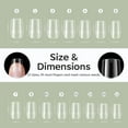 thumbnail image 5 of Modelones Short Square Fake Nail Tips - 510Pcs Gel Tips Pre-shaped Half Matte Full Cover Clear Acrylic Gel Kit False Press on Nails for Extension DIY Salon 15Sizes, 5 of 6
