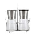 thumbnail image 1 of GUOOL Adjustable Grinder Coarse Mill Glass Shakers Spice Jar Short with stand, 1 of 9
