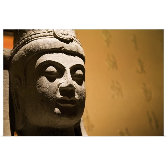 Great BIG Canvas | "Buddha Head" Art Print - 48x32