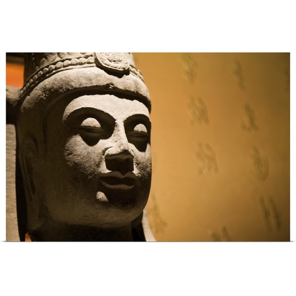 Great BIG Canvas | "Buddha Head" Art Print - 48x32