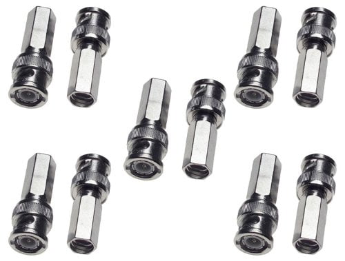 10pcs Twist on BNC Male Connector RG59 Coaxial Cable CCTV