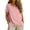 Pink, variant on CQXIDFH Under $20 Linen Womens T-Shirts Crew Neck Blouses Short Sleeve Solid Tops Summer Business Dressy Summer Fashion Clothes Black T-Shirts, 3XL