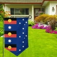 thumbnail image 2 of Australian Flag With Aboriginal Flag Double Sided Garden Flag for Indoor Outdoor Decorations 12.5 * 18 Inches Sharp Corner, 2 of 7