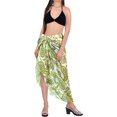 thumbnail image 2 of HAPPY BAY Women's Beach Wrap Bikini Swimwear Swim Cover up Summer Wraps Beachwear Sarong Coverups Skirts for Women One Size Shamrock Pear, Allover, 2 of 4