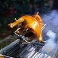 thumbnail image 2 of FixtureDisplays® Grill Rotisserie Meat Forks 2PK Fits 5/16 Inch Square Spit Rods Chicken Meat Barbecue Holder 21892, 2 of 8