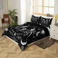 thumbnail image 4 of Erosebridal Gothic Skeleton Duvet Cover Twin,Sun Moon Starry Sky Bedding Sets Twin Size,Bat Skull Comforter Cover Twin For Men Women,Super Cozy Room Decoration Reversible,2-Piece（No Comforter）, 4 of 7