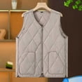 thumbnail image 6 of Hvot&aat Womens Puffer Vests Sleeveless Lightweight Quilted Zip Up Jackets Solid Color Turndown-neck Waistcoat, 6 of 7