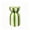 Green, variant on Zuholou Ruffled Bag‑Shaped Candy Striped Ceramic Vase, Decorative Tabletop Home Accent Vase for Fresh Dried Flowers