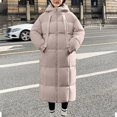 thumbnail image 6 of Niaviben Puffer Jacket Womens with Hood Zip Up Jackets for Women Plus Size Puffer Jacket Women Winter Jacket Womens Puffer Jacket Winter Coats Womens Coat Khaki 3XL, 6 of 9