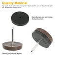 TSV 40pcs Chair Glides Furniture Leg Glides Floor Protectors Nailon