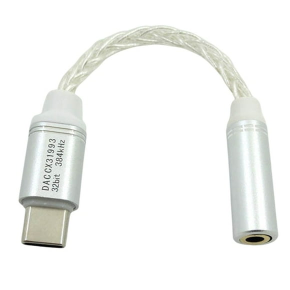 Adaptador USB-C a DAC HiFi de 3,5 mm: ¡sonido superior para dispositivos móviles y portátiles!