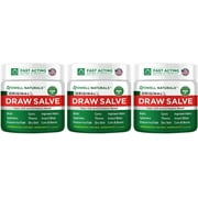 OWELL NATURALS Drawing Salve Ointment, 3oz, ingrown Hair Treatment, Boil & Cyst, Splinter Remover, Bug and Spider Bites, bee Sting, Mosquito bite Itch