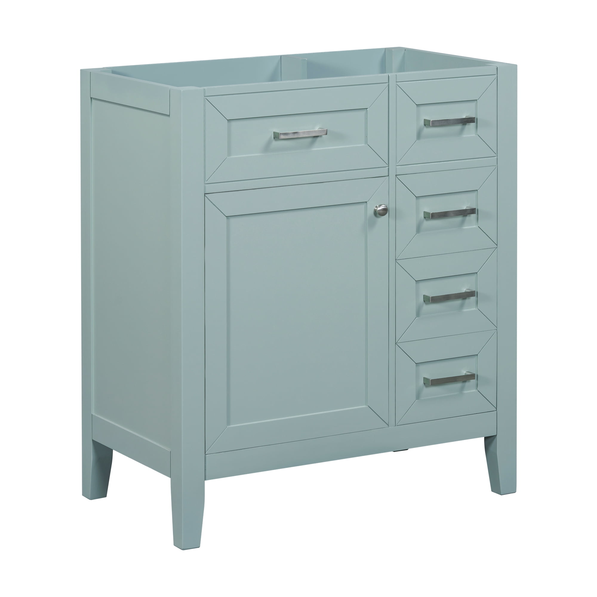 Bellemave 30'' Bathroom Vanity Without Sink,Cabinet Base Only,Bathroom Cabinet with Drawers,Solid Frame and MDF Board,Green