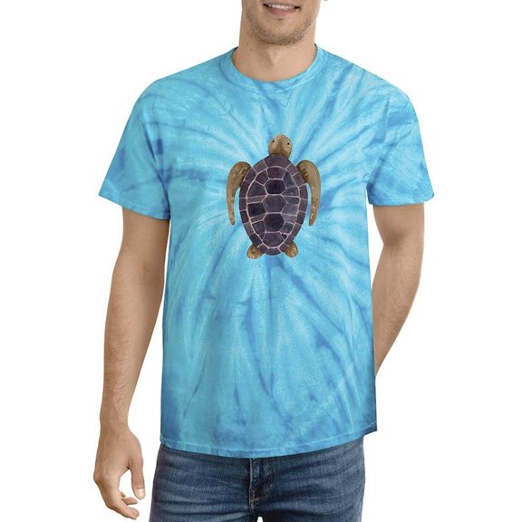 Watercolor Sea Turtle Art Tie Dye Cyclone Men -Image by Shutterstock, Male Small