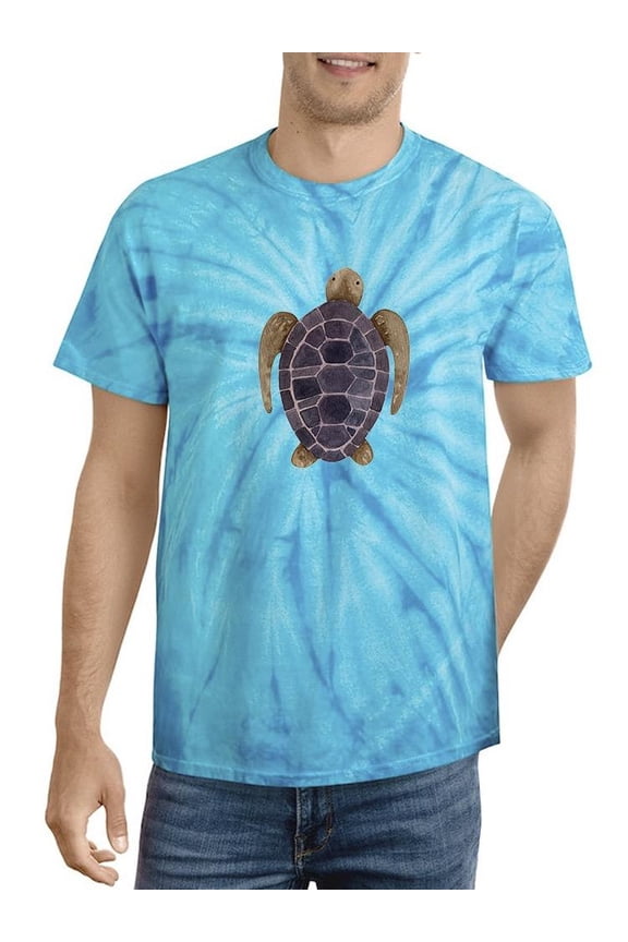 Watercolor Sea Turtle Art Tie Dye Cyclone Men -Image by Shutterstock, Male Medium