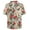 Beige, variant on Men's Flower Hawaiian Casual Shirts Button Down Floral Summer Beach Shirt for Vacation