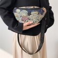 thumbnail image 4 of Bolsa de pecho con estampado de osos de dibujos animados de cintura lindo de lona informal para deporte (estilo 1) JShteea Para Estrenar, 4 of 8