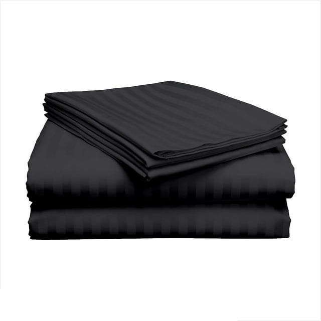 Piece Hospital Bed Sheet Set Egyptian Cotton Thread Count Soft and Comfy Size X with Deep Pocket Light Stripe
