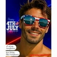 thumbnail image 2 of grinderPUNCH 2 Pairs Bulk American Sunglasses USA Flag Classic Patriot, 2 of 6