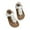 White, variant on Toddler Girls Casual Open Toe Floral Slip On Cork Lightweight Beach Sandals Flip Flops Clothes Shoes Size 3-3.5T