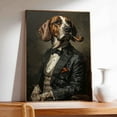 thumbnail image 4 of Hudo American Leopard Hound Painting Gentleman Style on Canvas, American Leopard Hound Vintage Costume Style Animals Posters For Home Decorations, Living Room, Bathroom Decor, 4 of 5