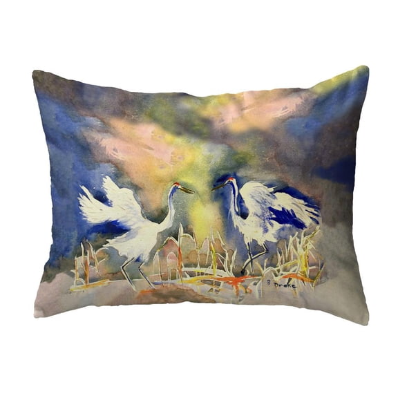 Betsy Drake Interiors Owl in Moon 11x14 Small No Cord Pillow