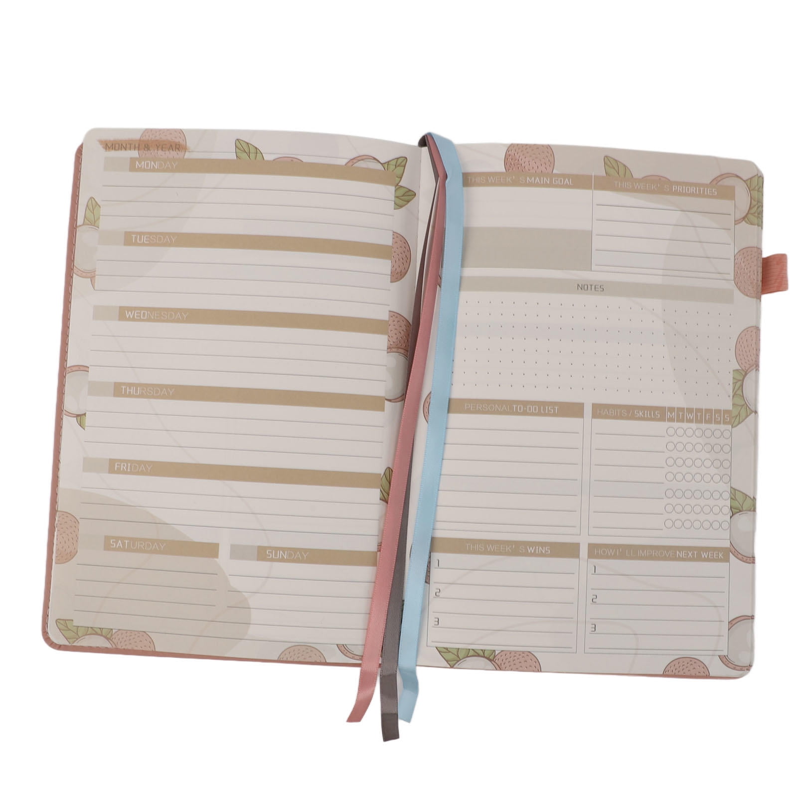 YAHHU PU Leather A5 Journal Notebook, 240 Pages, Thread‑Bound, Versatile Planner