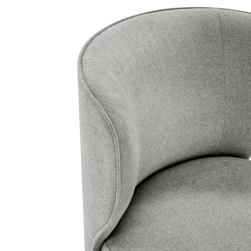Spruce & Spring Luckett Upholstered Caster Dining Chair Indoor Fabric Dining Chair
