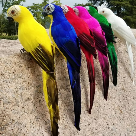 Clearance Artificial Parrots Bird Home Decor Simulation Birds Ly Garden Ornament Decoration For Lawn Canada - Parrot Home Decor