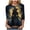 Yellow_1, variant on Godom 2025 Halloween Shirts for Women 3/4 Sleeve Ghost Graphic Tees Festival Tops Crew Neck T-Shirt