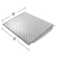 thumbnail image 2 of 4" High Aluminum Threshold Ramp, Punch Plate Surface, 24" L x 32" W, 2 of 2