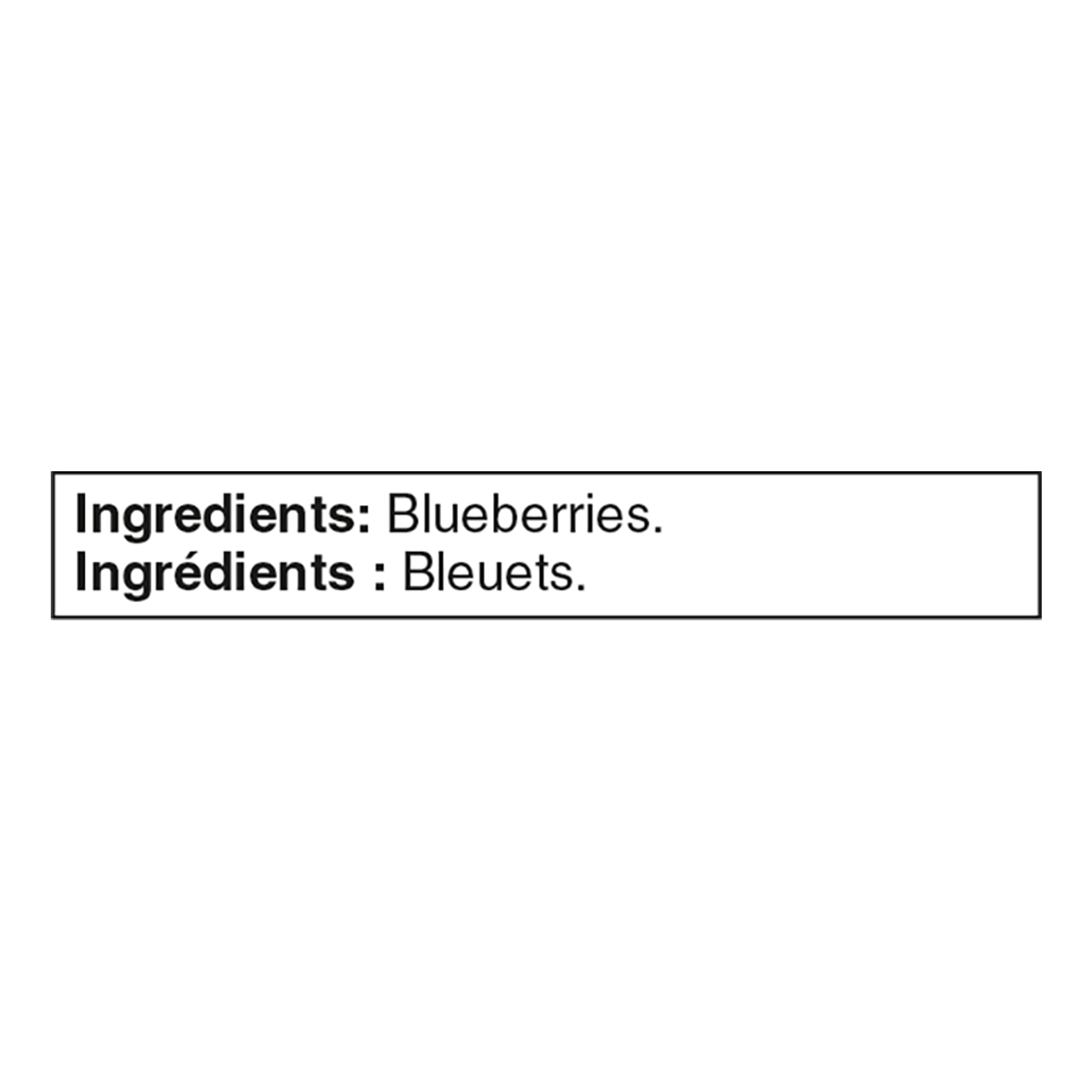 Great Value Frozen Cultivated Blueberries, IQF, Canada A, Value Size, 1.75 kg