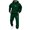 Dark Green, variant on Men's Hooded Sweatshirt And Jogger Set Casual Pullover Tracksuit With Letter Print For Daily Wear Gym Running Street Outfit Suits for Men Wool