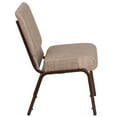 thumbnail image 5 of Flash Furniture 4 Pack HERCULES Series 21''W Stacking Church Chair in Beige Fabric - Copper Vein Frame, 5 of 7